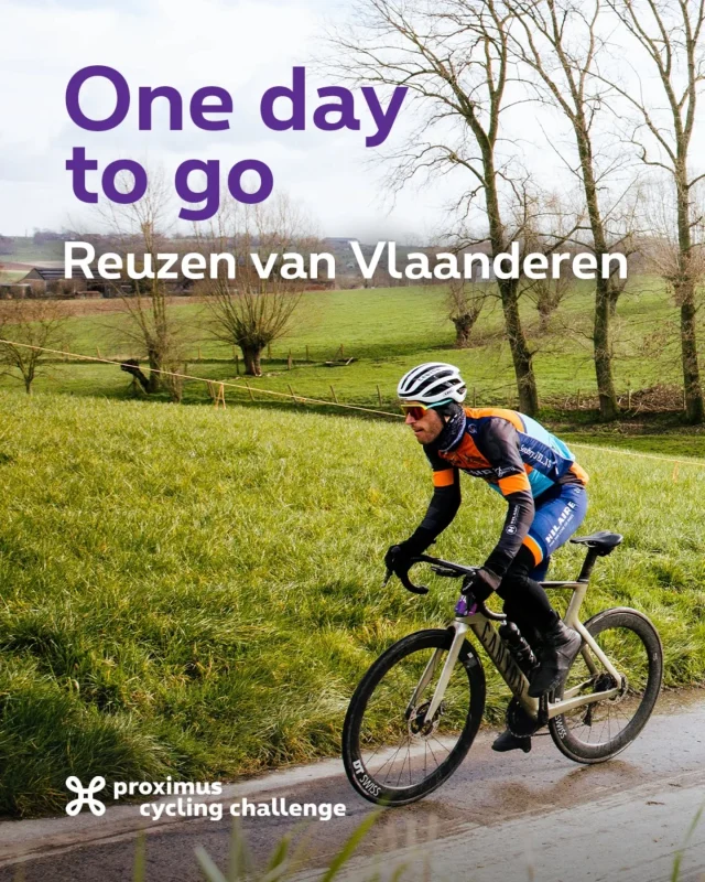 Morgen is de dag waarop de Reuzen getemd worden. Fiets jij mee op dit prachtige parcours? 🔥

Demain, c'est le jour où les géants seront domptés. Allez-vous pédaler sur ce beau parcours? 🔥

#ProximusCyclingChallenge #Peloton #RideWithUs